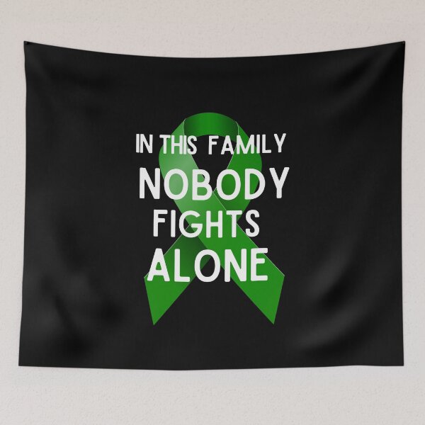 Item preview, Nobody Fights Alone Green Ribbon designed and sold by awarenessandu2.