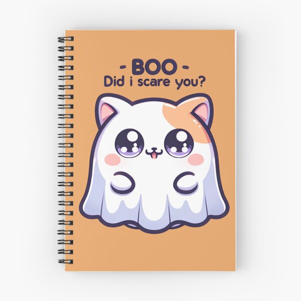 Item preview, Halloween Ghost Cat "BOO Did I Scare You? Sticker and more designed and sold by CRandRRstickers.