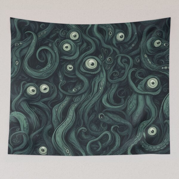 Item preview, Eyes and Tentacles, Abstract Pattern, Lovecraft, Shoggoth  designed and sold by Burn-Ego.