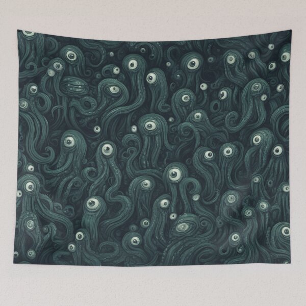Item preview, Shoggoth Eyes, Abstract Pattern, Lovecraft designed and sold by Burn-Ego.