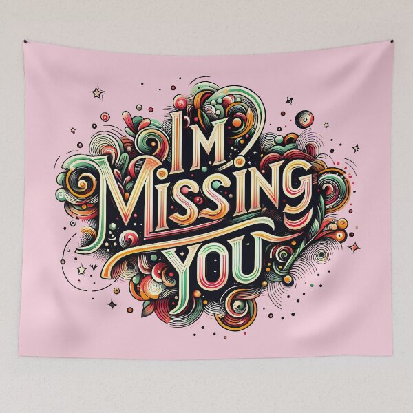 Item preview, I'm Missing You, typography designed and sold by maxmaj.