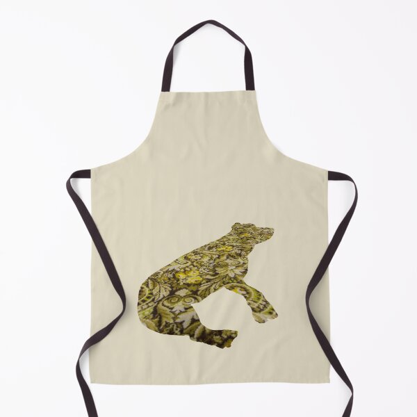 Item preview, Good Boy Naptime - green acanthus and flower pattern designed and sold by Spannerbagface.