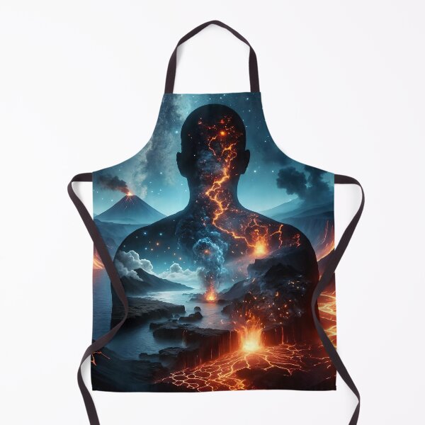 Item preview, Volcanic Eruption Within Human Silhouette designed and sold by koreatvtea.