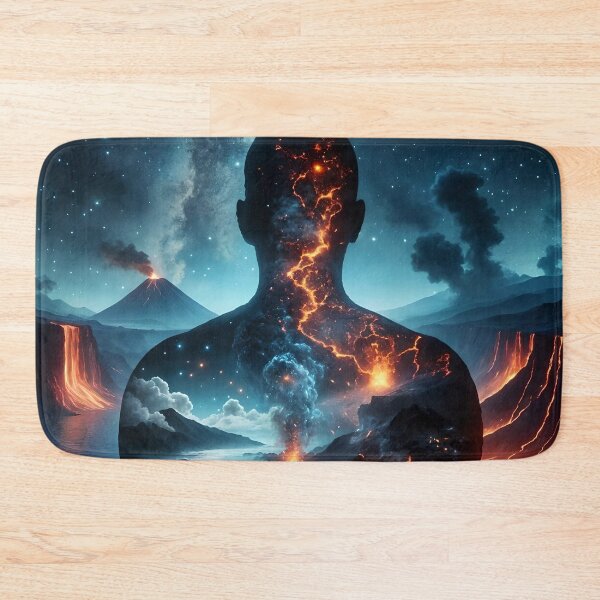 Item preview, Volcanic Eruption Within Human Silhouette designed and sold by koreatvtea.