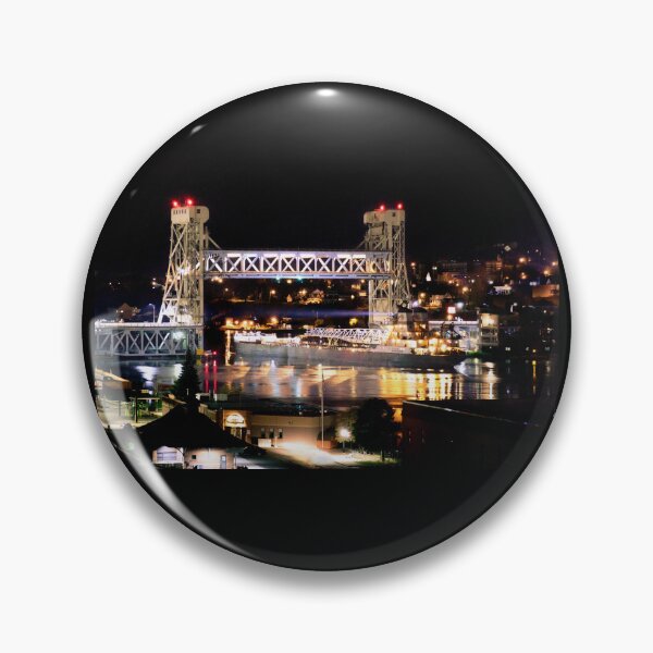 Item preview, Portage lake Lift bridge and freighter  designed and sold by Tirish56.