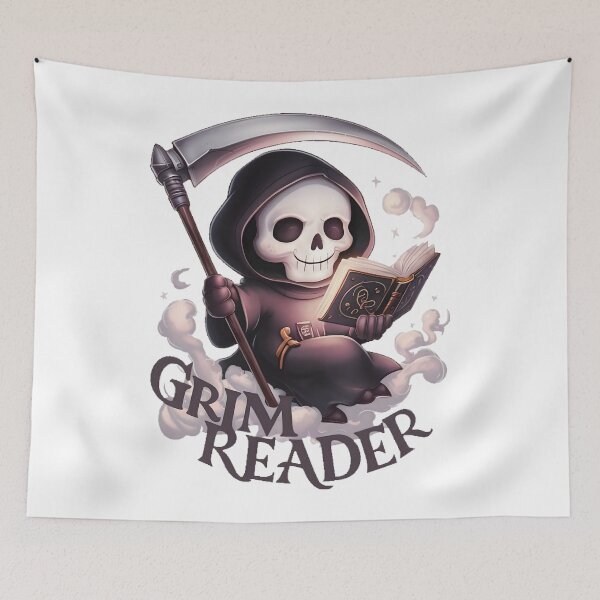 Item preview, Funny Grim Reader designed and sold by PlanetMarker.