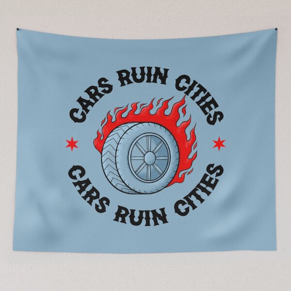 Item preview, Cars Ruin Cities - Urban Planner - Traditional American Flash designed and sold by Picket Club.