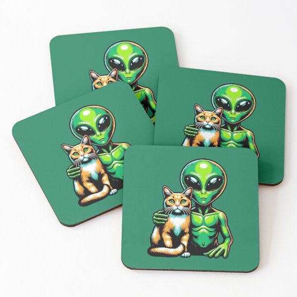 Item preview, Cat and Alien designed and sold by roswellboutique.