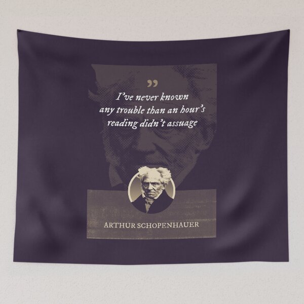 Item preview, Arthur Schopenhauer - I've never known any trouble than an hour's reading didn't assuage designed and sold by Syahrasi.