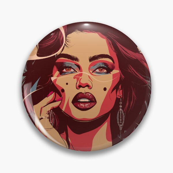 Item preview, Top Model Pop Art T-Shirt - Vibrant Digital Portrait Design designed and sold by paulo silveira.