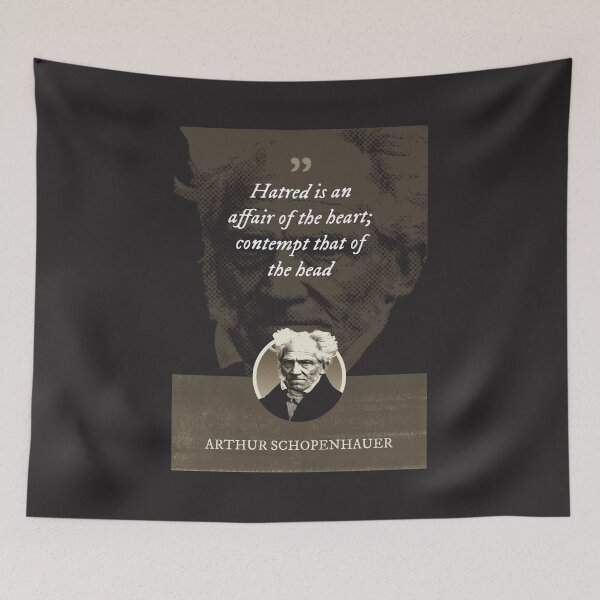 Item preview, Arthur Schopenhauer - Hatred is an affair of the heart; contempt that of the head designed and sold by Syahrasi.