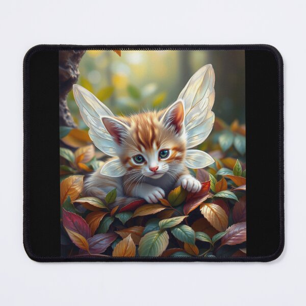 Item preview, Fairy Kitten Playing in Leaves No. 001 designed and sold by FaerieFusion.