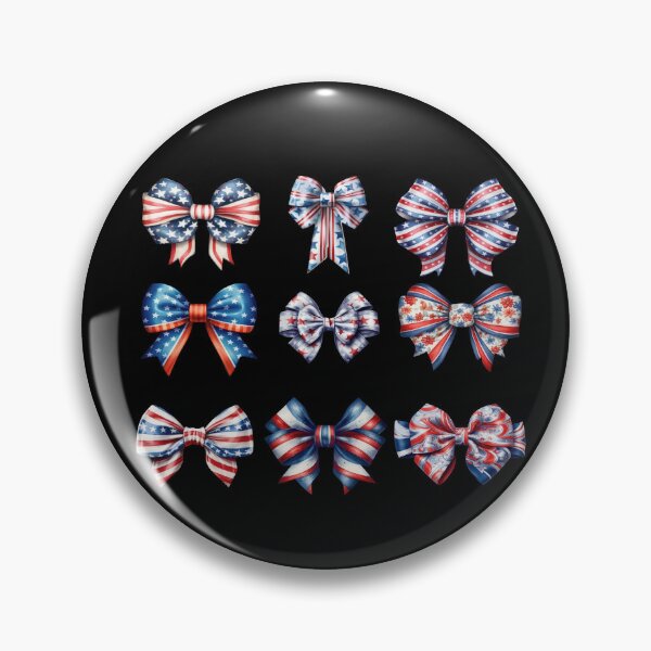 Artikelvorschau, 4th Of July Ribbon Bows Cute Ribbon 4th Of July Bows Gear entworfen und verkauft von DynamicDesign.