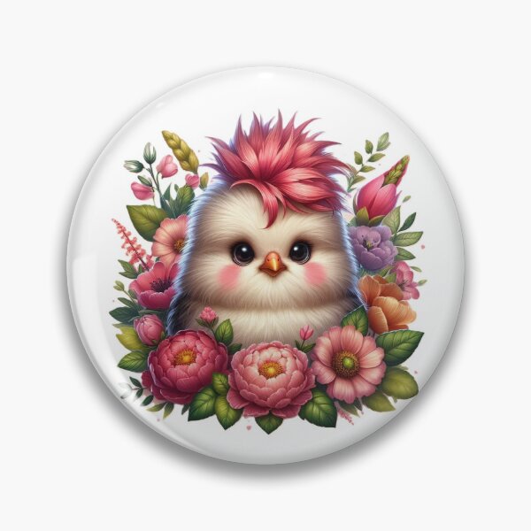 Item preview, (10 of 24) ChickeM Chicken Pom Pom Series: Chicken & Flower  designed and sold by ChickeM.