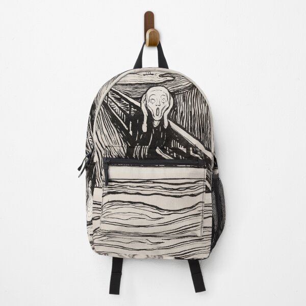Item preview, The Scream Design - Iconic Black & White Expressionism Art designed and sold by StepInShirts.