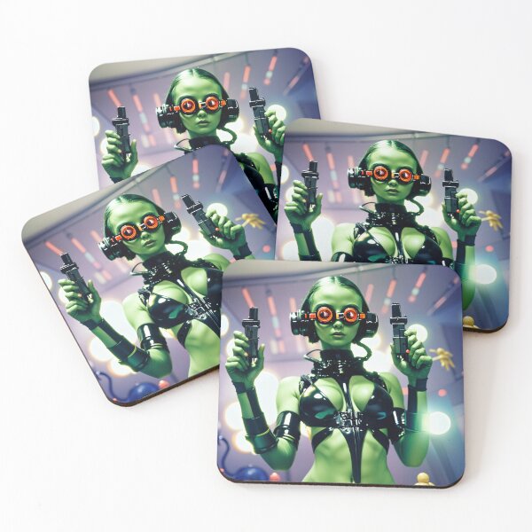 Item preview, Green Vigilante Alien Girl designed and sold by Chubuter.