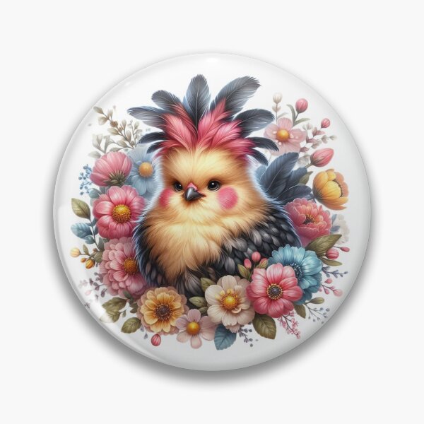 Item preview,  (17 of 24) ChickeM Chicken Pom Pom Series: Chicken & Flower designed and sold by ChickeM.