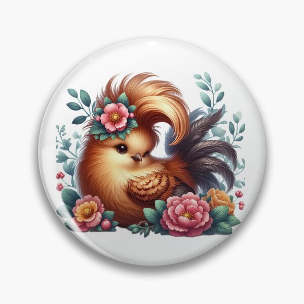 Item preview, (19 of 24) ChickeM Chicken Pom Pom Series: Chicken & Flower  designed and sold by ChickeM.