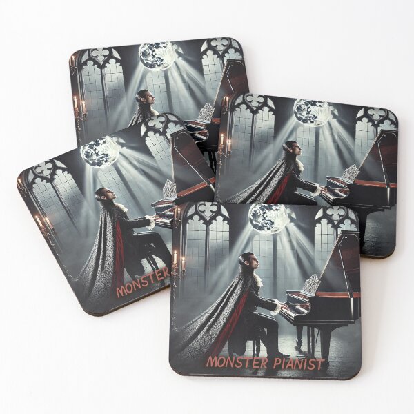 Item preview, Monster Pianist: Dracula's Haunting Halloween Serenade designed and sold by MySheetMusicArt.