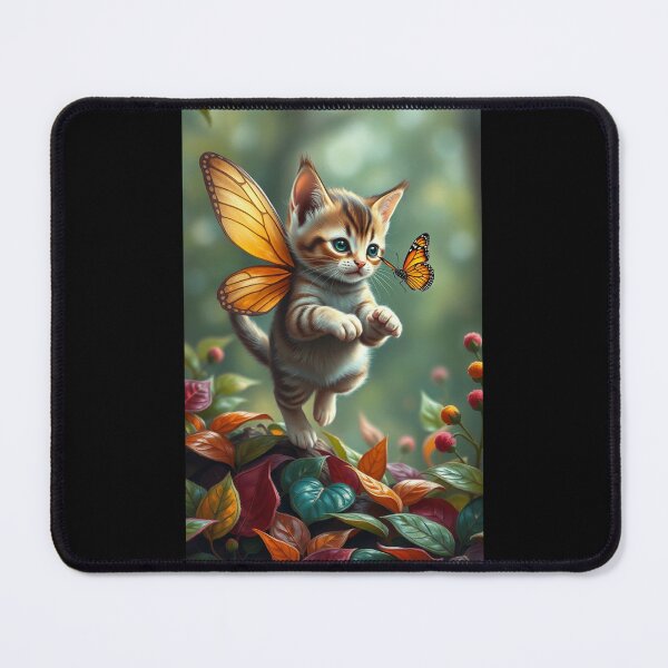 Item preview, Fairy Kitten Playing in Leaves No. 002 designed and sold by FaerieFusion.