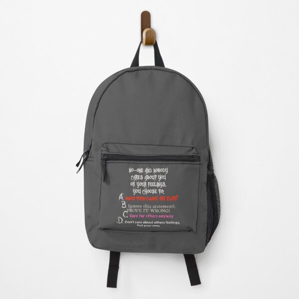 Item preview, When No-one and Nobody cares, What do you do? (onDark) designed and sold by MultiVInhabits.