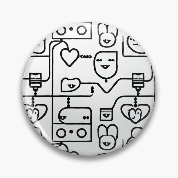 Item preview, Minimal Black and White Kawaii - Seamless Pattern designed and sold by Chubuter.
