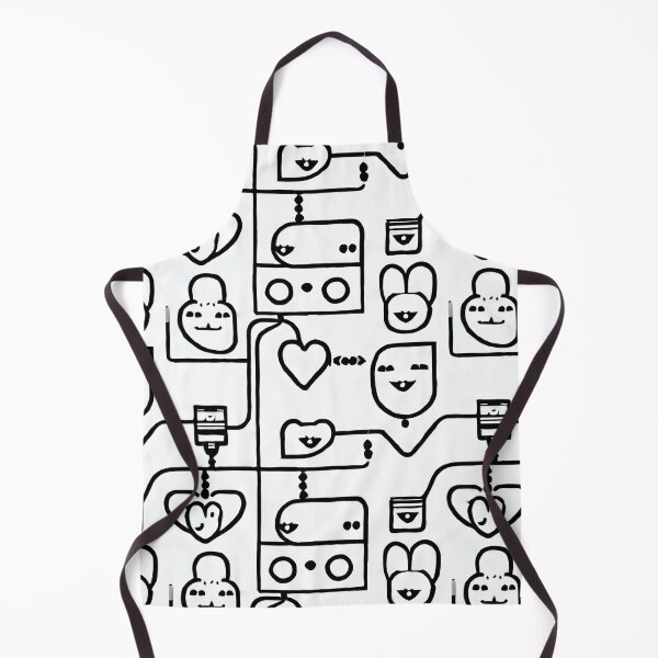 Item preview, Minimal Black and White Kawaii - Seamless Pattern designed and sold by Chubuter.