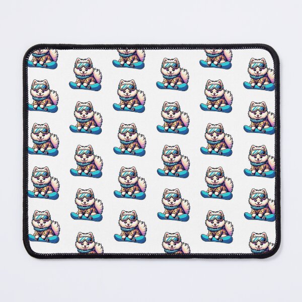 Item preview, Snowboarding Japanese Spitz designed and sold by ChaosReigns91.
