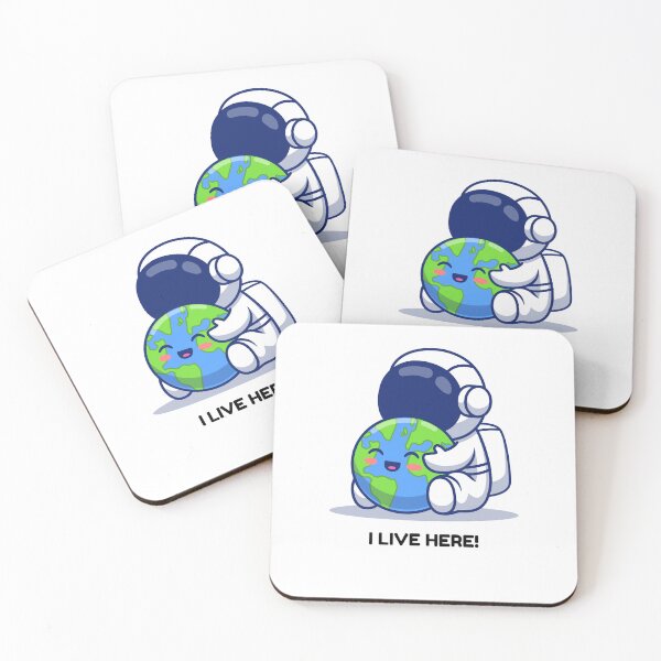 Item preview, "I LIVE HERE!" Cute Earth designed and sold by CoolCrap-.
