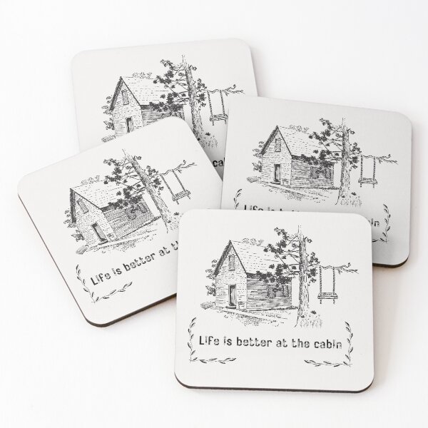 Item preview, Life is better at the Cabin designed and sold by Cozycreationden.