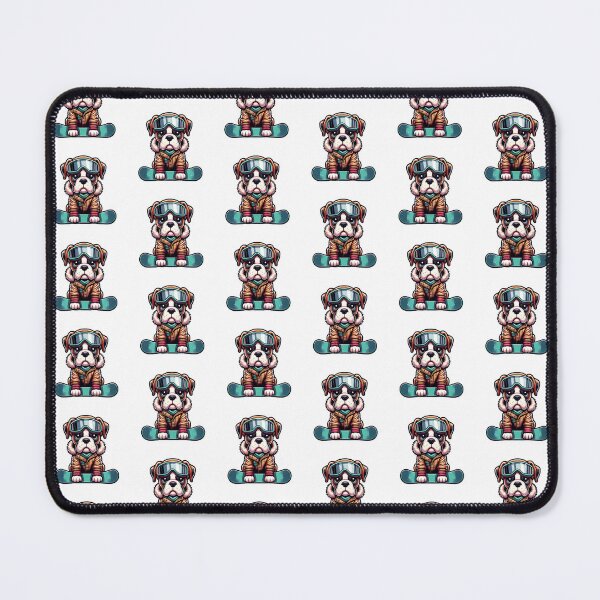 Item preview, Snowboarding Boxer Dog designed and sold by ChaosReigns91.