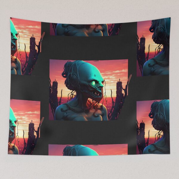 Item preview, Horrid Zombie and sunset designed and sold by Chubuter.