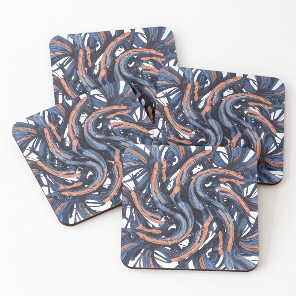Item preview, Abstract Swirly Pattern Blue designed and sold by druidwolfart.