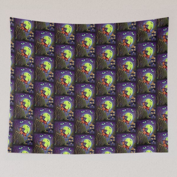 Item preview, Dachshund Halloween: A Witchy Halloweenie! designed and sold by therealbooty.