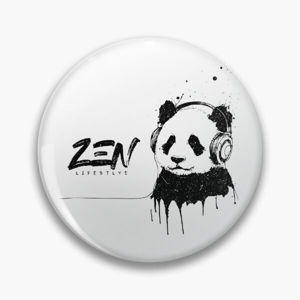 Item preview, Zen Lifestyle - Ink Panda Listening To Music designed and sold by Urban-Alien.