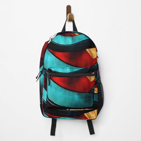 Item preview, Avant-Garde Urban Architecture Abstract Composition with Geometric Red Yellow White Shapes designed and sold by OlfactoART Studio.