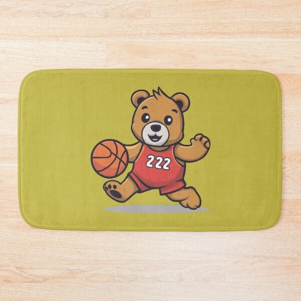 Item preview, A bear playing basketball. designed and sold by trendybutterfly.