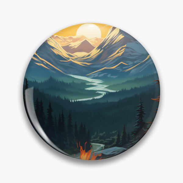 Item preview, camping in a pine forest designed and sold by otastd.