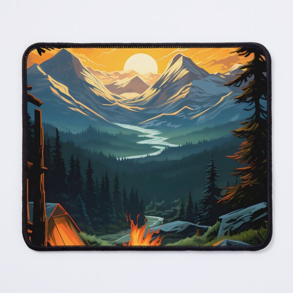 Item preview, camping in a pine forest designed and sold by otastd.