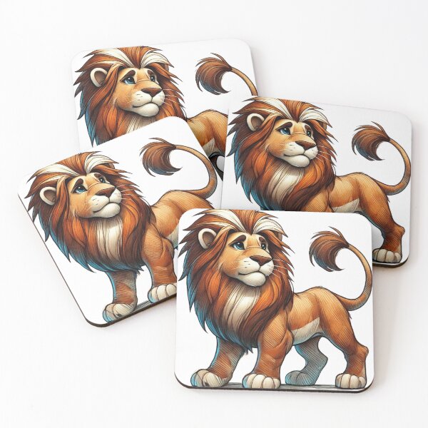 Item preview, Majestic Cartoon Lion in Sketchy Color Style designed and sold by takeng07.