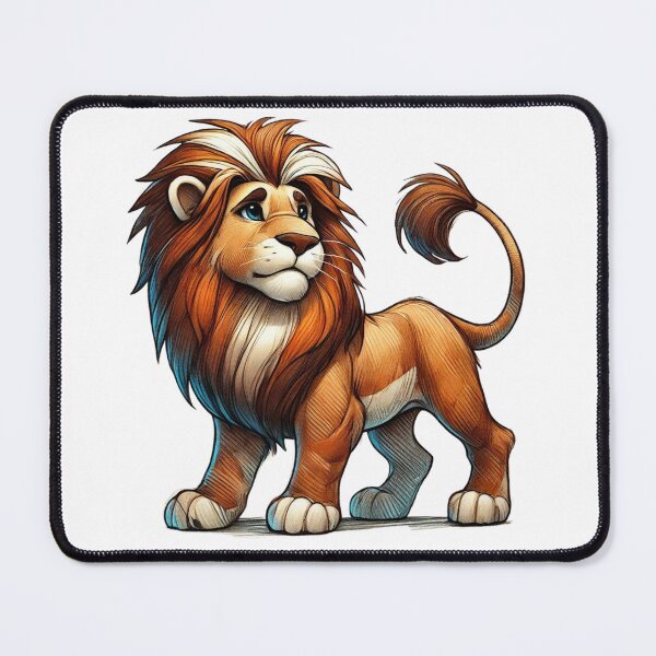 Item preview, Majestic Cartoon Lion in Sketchy Color Style designed and sold by takeng07.