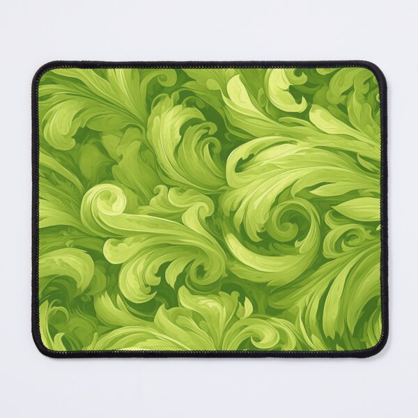 Item preview, Green Flowy Feathers | Seamless designed and sold by Unrooted.