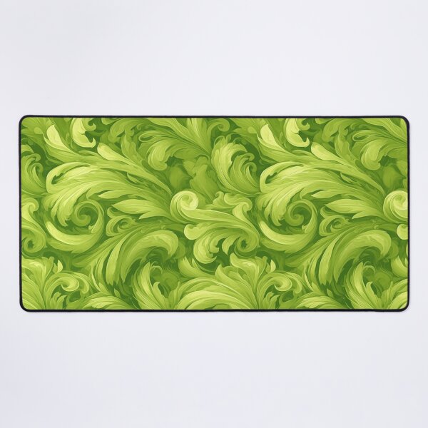 Item preview, Green Flowy Feathers | Seamless designed and sold by Unrooted.