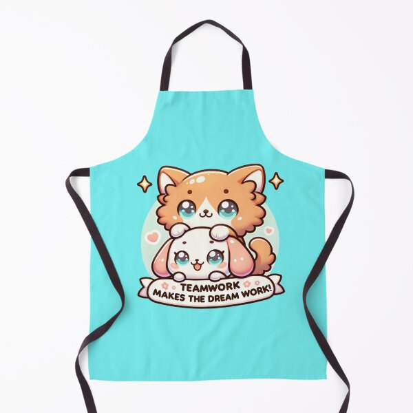 Item preview, cat and dog cute teamwork sticker and more designed and sold by CRandRRstickers.