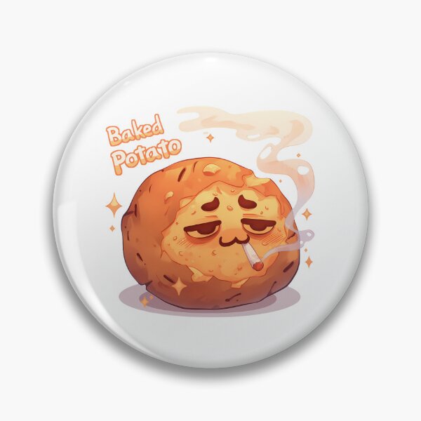 Item preview, Funny Cartoon Stoner Baked Potato designed and sold by BadLuckByDesign.