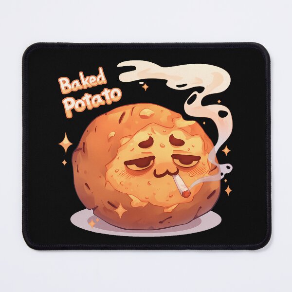Item preview, Funny Cartoon Stoner Baked Potato designed and sold by BadLuckByDesign.