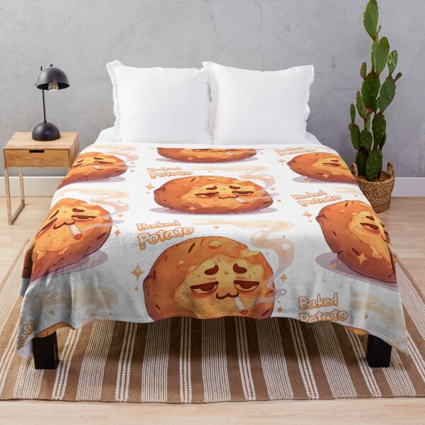 Item preview, Funny Cartoon Stoner Baked Potato designed and sold by BadLuckByDesign.