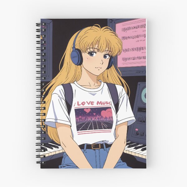 Item preview, the 1980s anime aesthetic `Love Music`. designed and sold by Chills-shop.