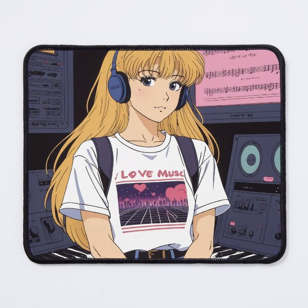 Item preview, the 1980s anime aesthetic `Love Music`. designed and sold by Chills-shop.