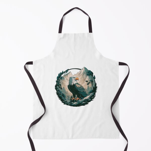 Item preview, An eagle surrounded by trees and mountains designed and sold by trendybutterfly.